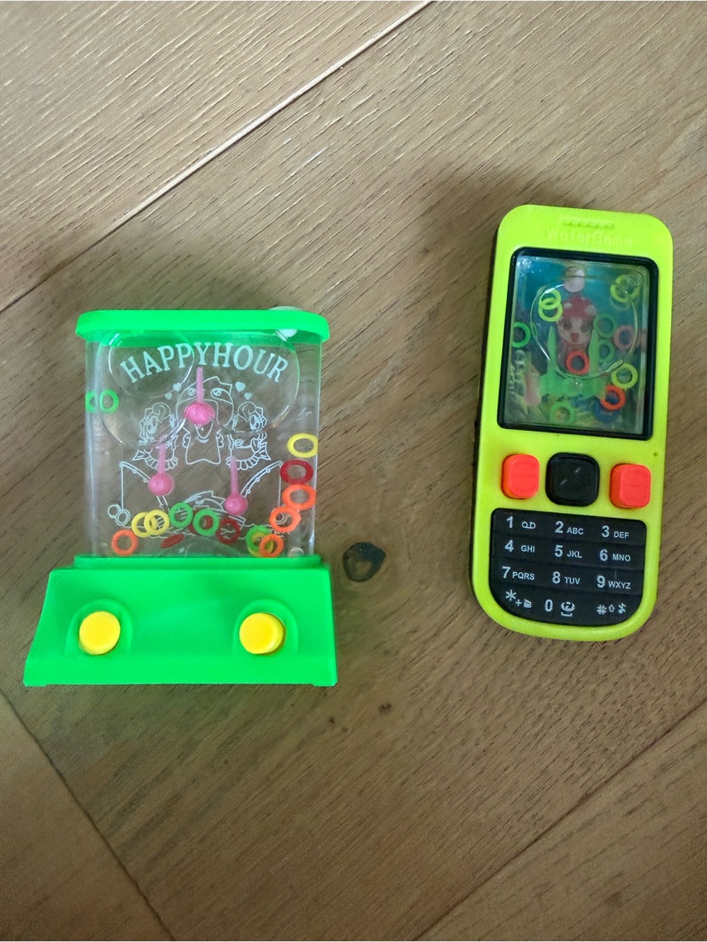 Green Water Ring Toss Handheld Game and Toy Phone - Green